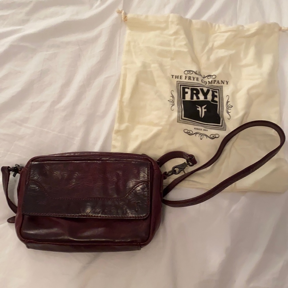 Frye Maroon Crossbody Bag